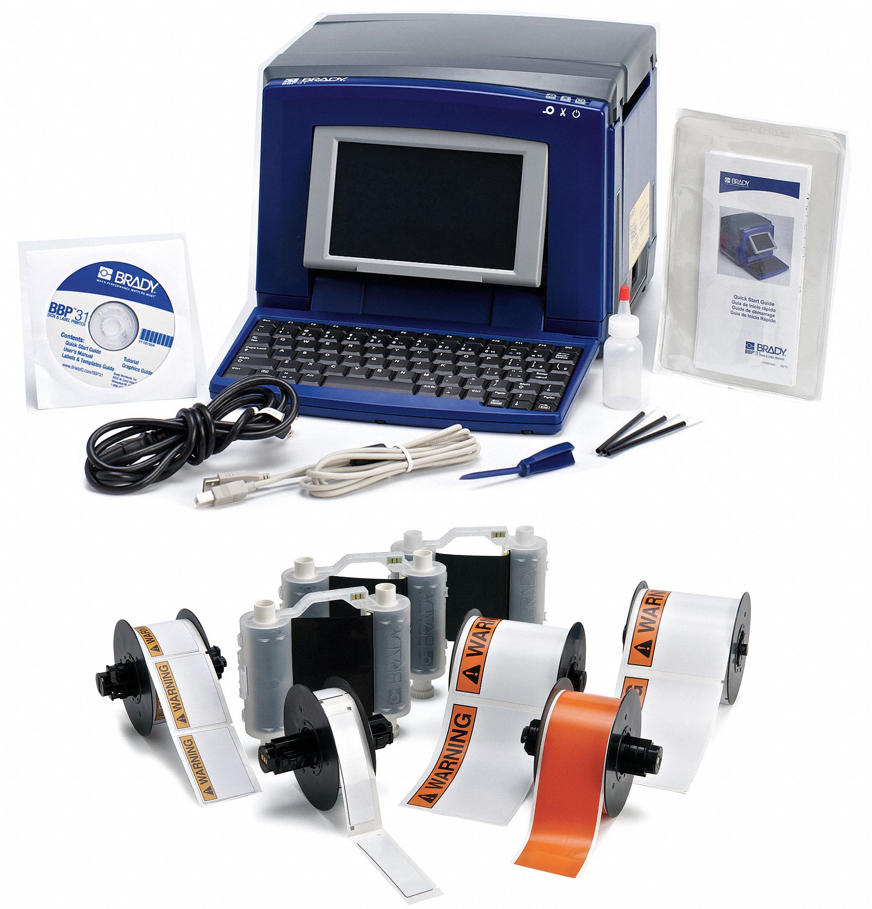 Sign and Label Maker, Blue/Gray