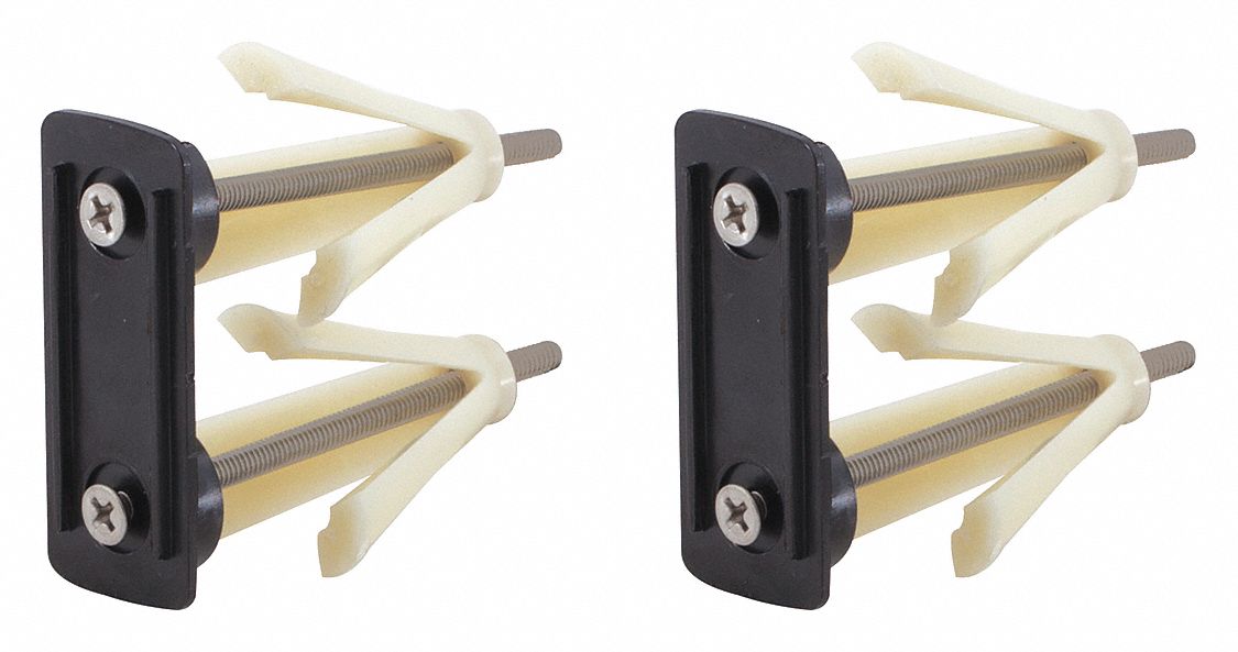 Shower Rod Anchor, Hollow, Pk 2
