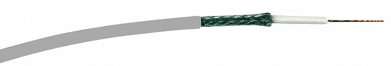 Coaxial Cable, RG6, 18AWG, Gray, 1000Ft
