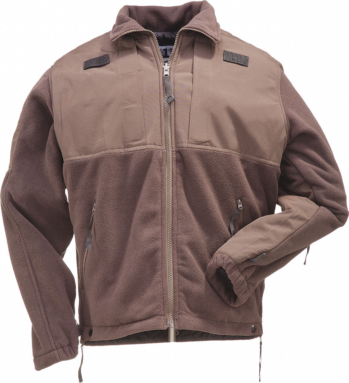 Tactical Fleece Jacket, Dark Brown, 2XL