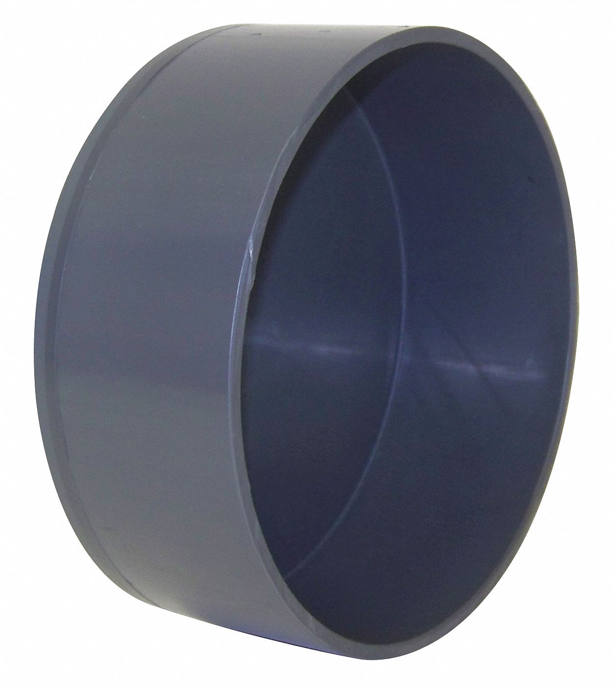 End Cap, PVC, 12 In.