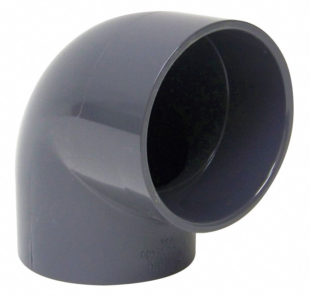 Elbow, PVC, 90 Degree, 1 Radius, 4 In.