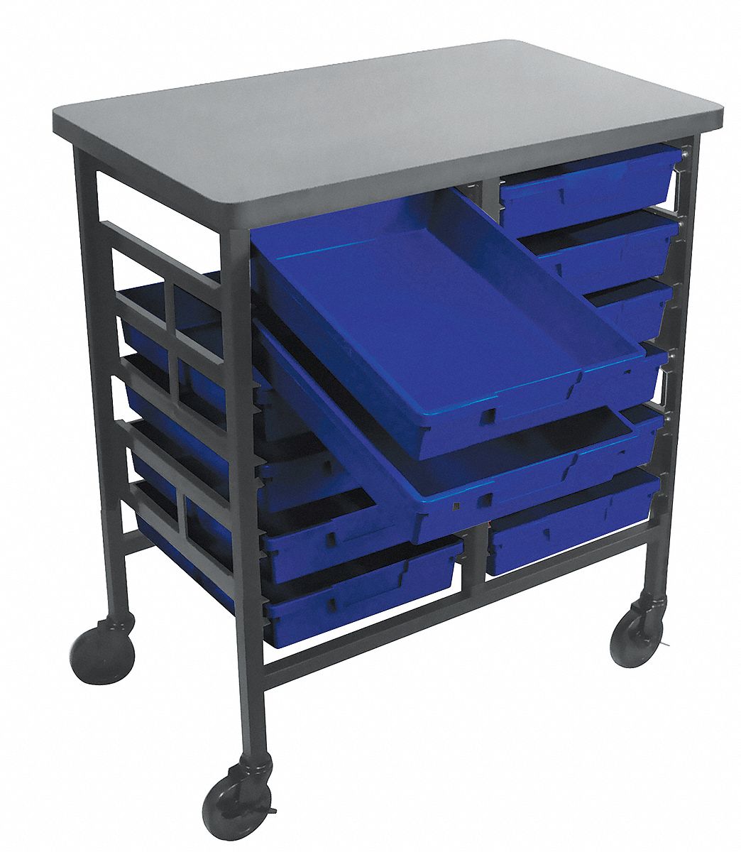 Mobile Bin Cart, 31 In. L, 34-3/4 In. H