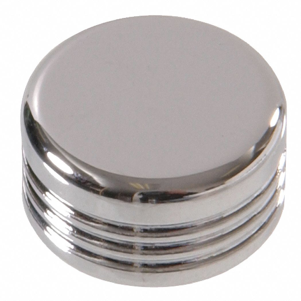 Bolt Cap, Button Spoke, M6, Chrome
