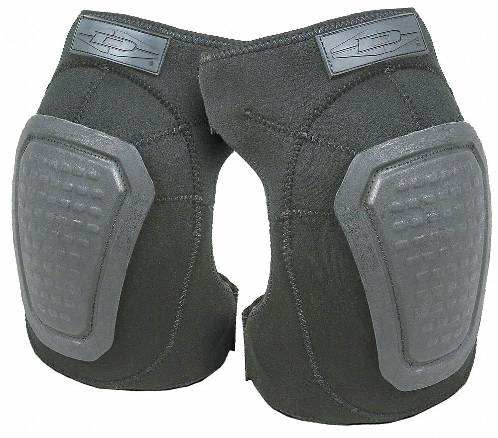 Knee Pads, Non-Skid, Polyurethane, 1 Sz, 1PR