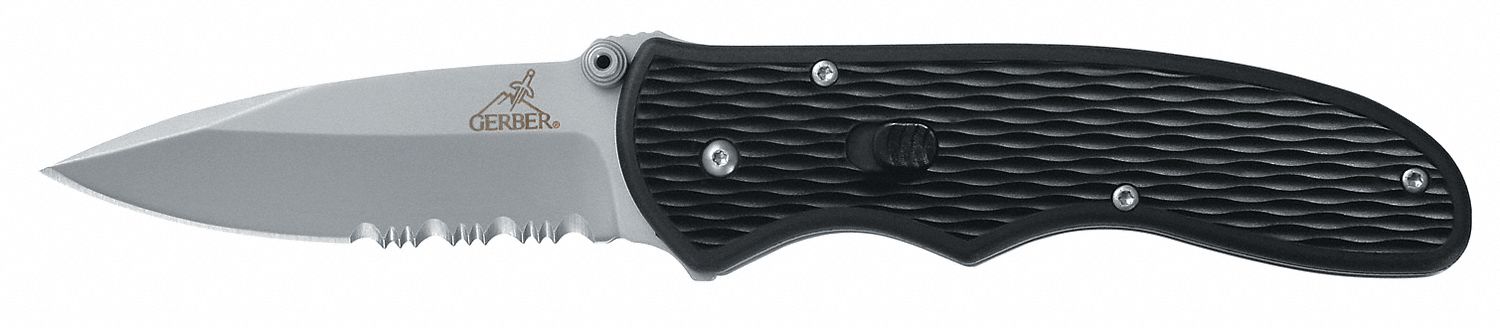 Folding Knife, Fine, Drop Point, 3 In. L
