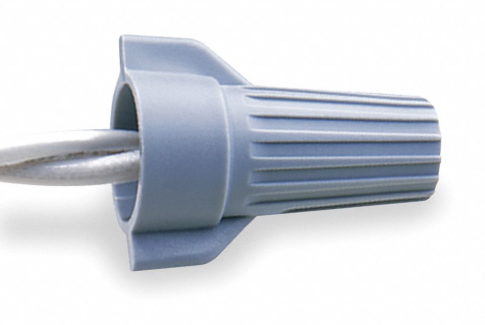 Wire Connector, Wingtwist, Gray, PK 50
