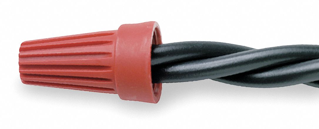 Wire Connector, Wiretwist, Red, PK 100