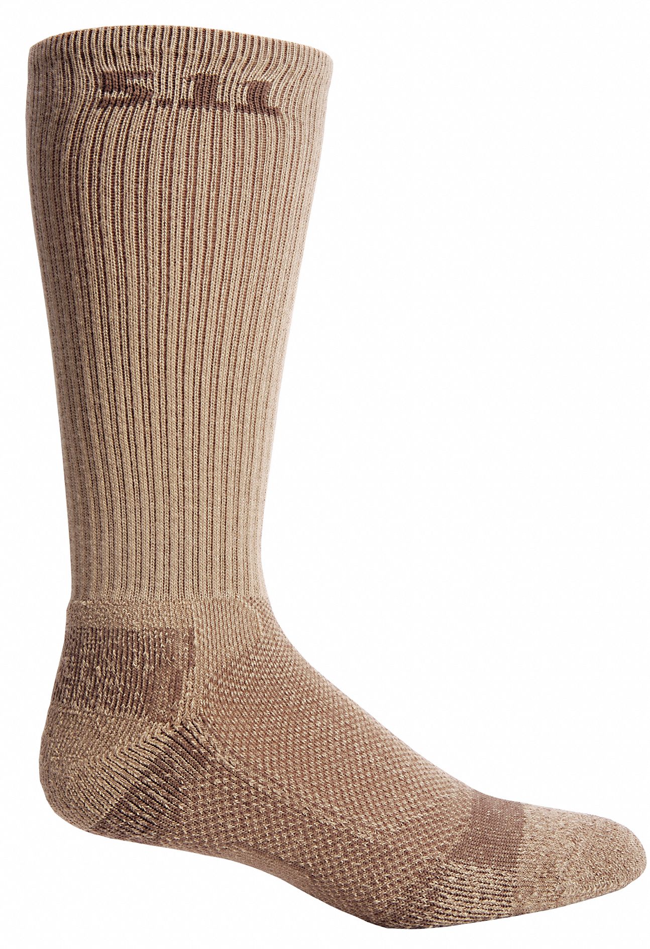 Boot, Socks, Crew, Mens, L, Coyote, 1 Pr