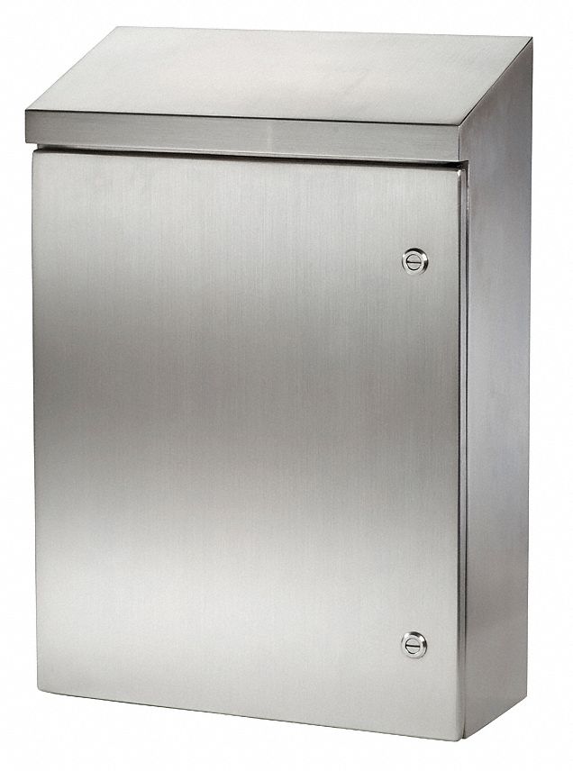 Enclosure, Slope Top Wallmount, NEMA 4X, SS