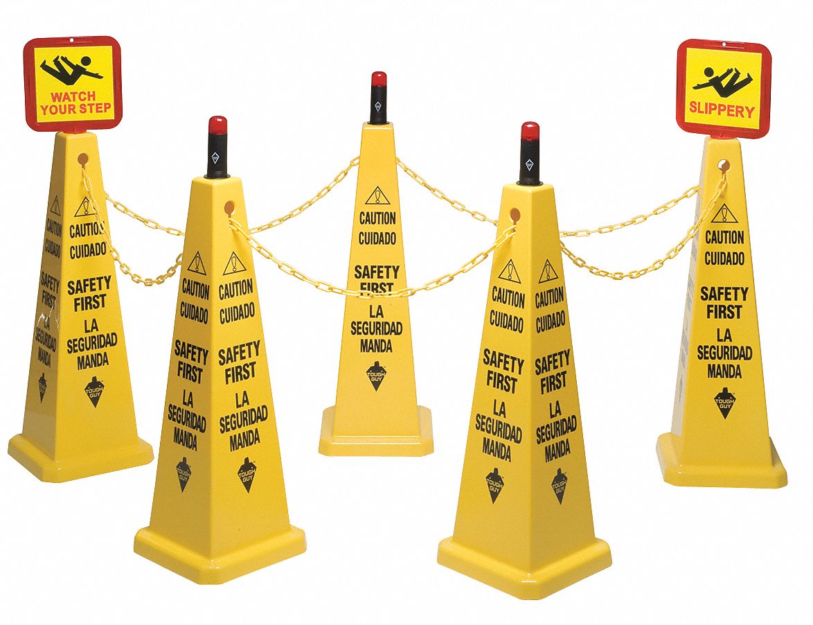 TRFC Cone Kit, Safety First, Yellow