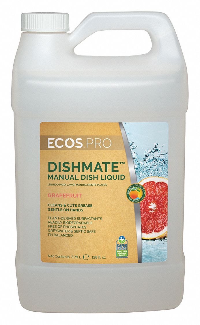Liquid Dish Detergent, 1 gal., Grapefruit