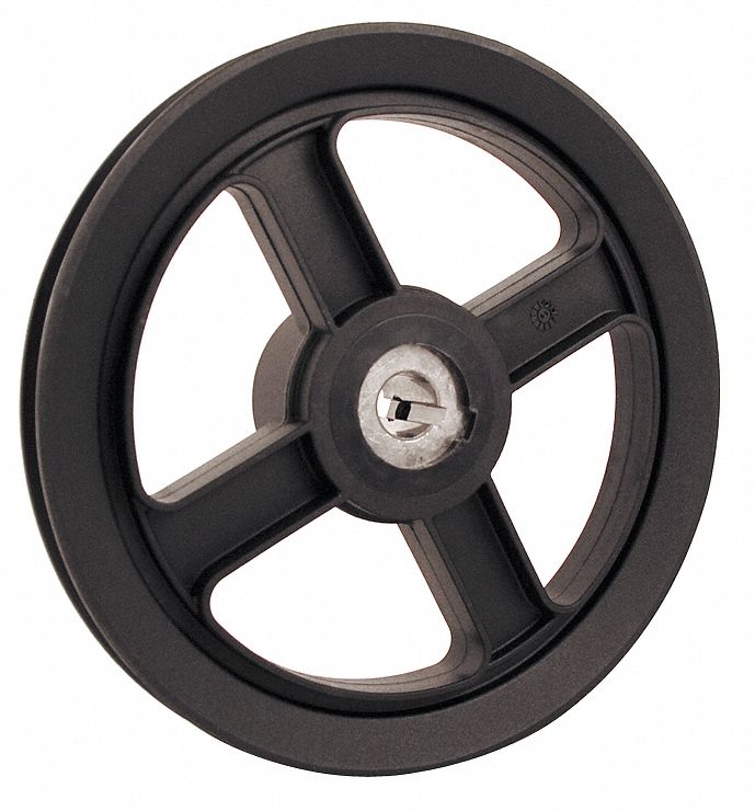 V-Belt Pulley, 5.75 In OD, 5/8 Bore, 1GRV