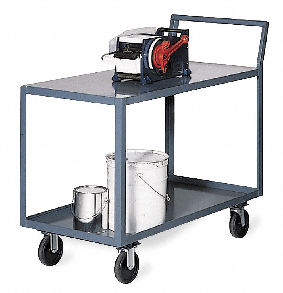 Utility Cart, Steel, 36 Lx24 W, 800 lb Cap.