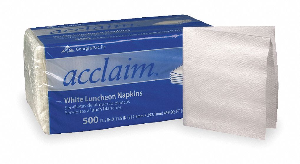 Luncheon Napkin, Acclaim, White, PK6000