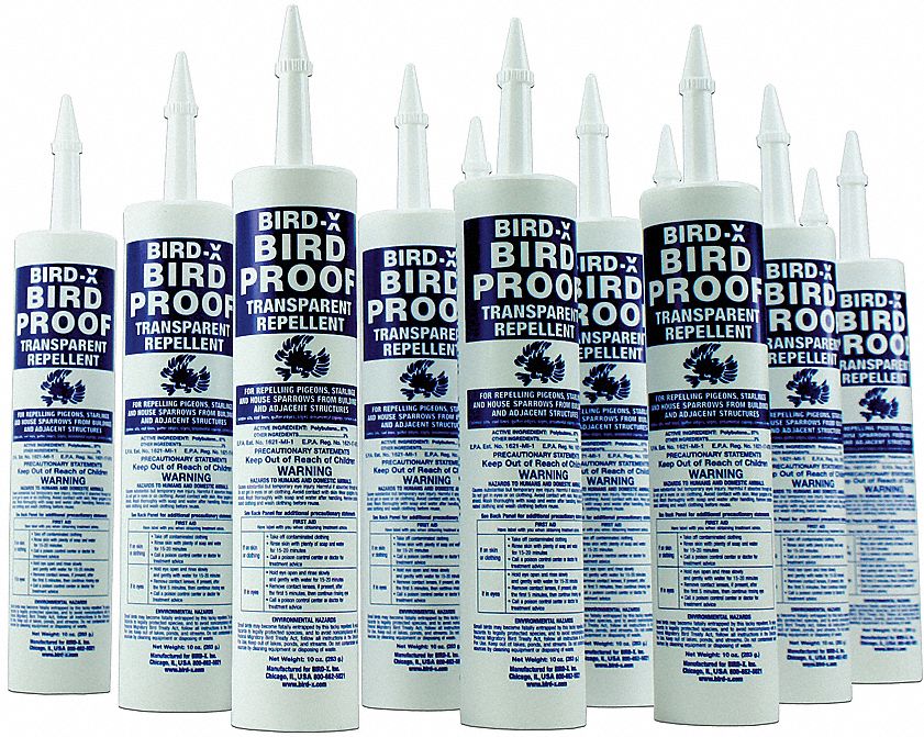 Bird Repellant Gel, 10 1/2 oz, Pk12