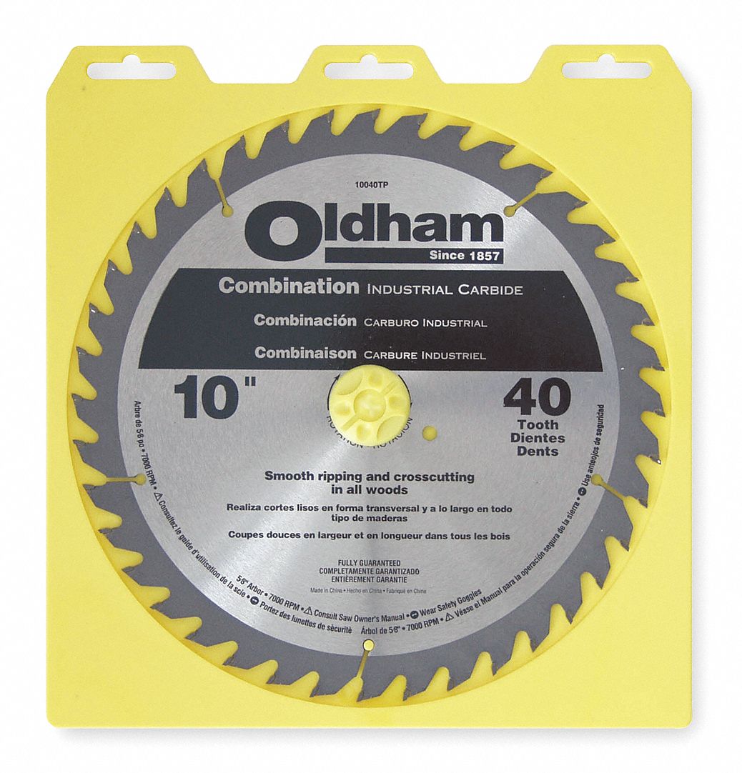 Circular Saw Bld, Crbde, 10 In, 40 Teeth