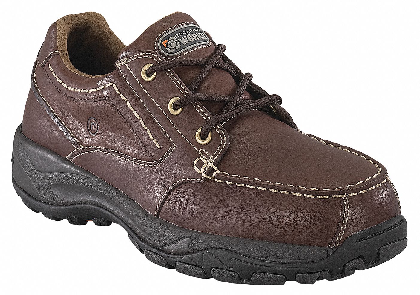 Work Shoes, Comp, Mn, 10.5M, Brn, 1PR