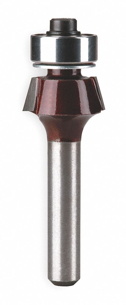 Laminate Router Bit, 1/2 Dia In, 1/2 Cut D