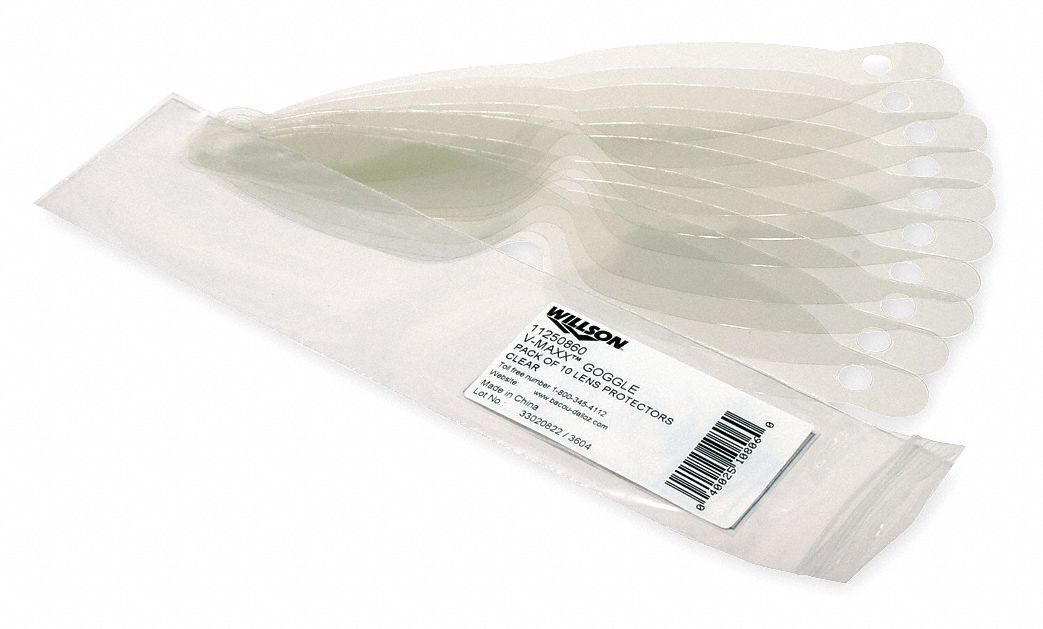 Peel-Away Ggls Cover, Clr, PK10