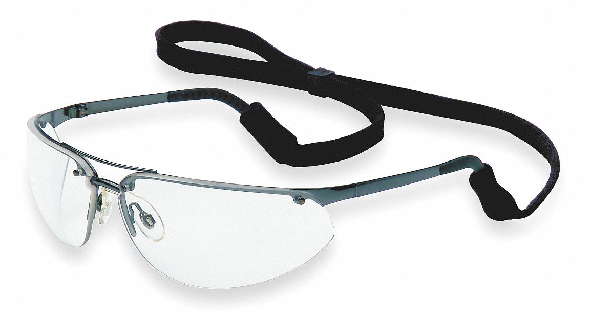 Safety Glasses, Clear, Scratch-Resistant