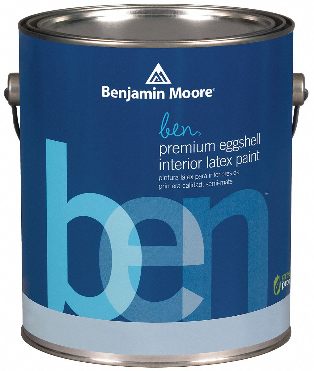 Interior Paint, Eggshell, 1 gal, White
