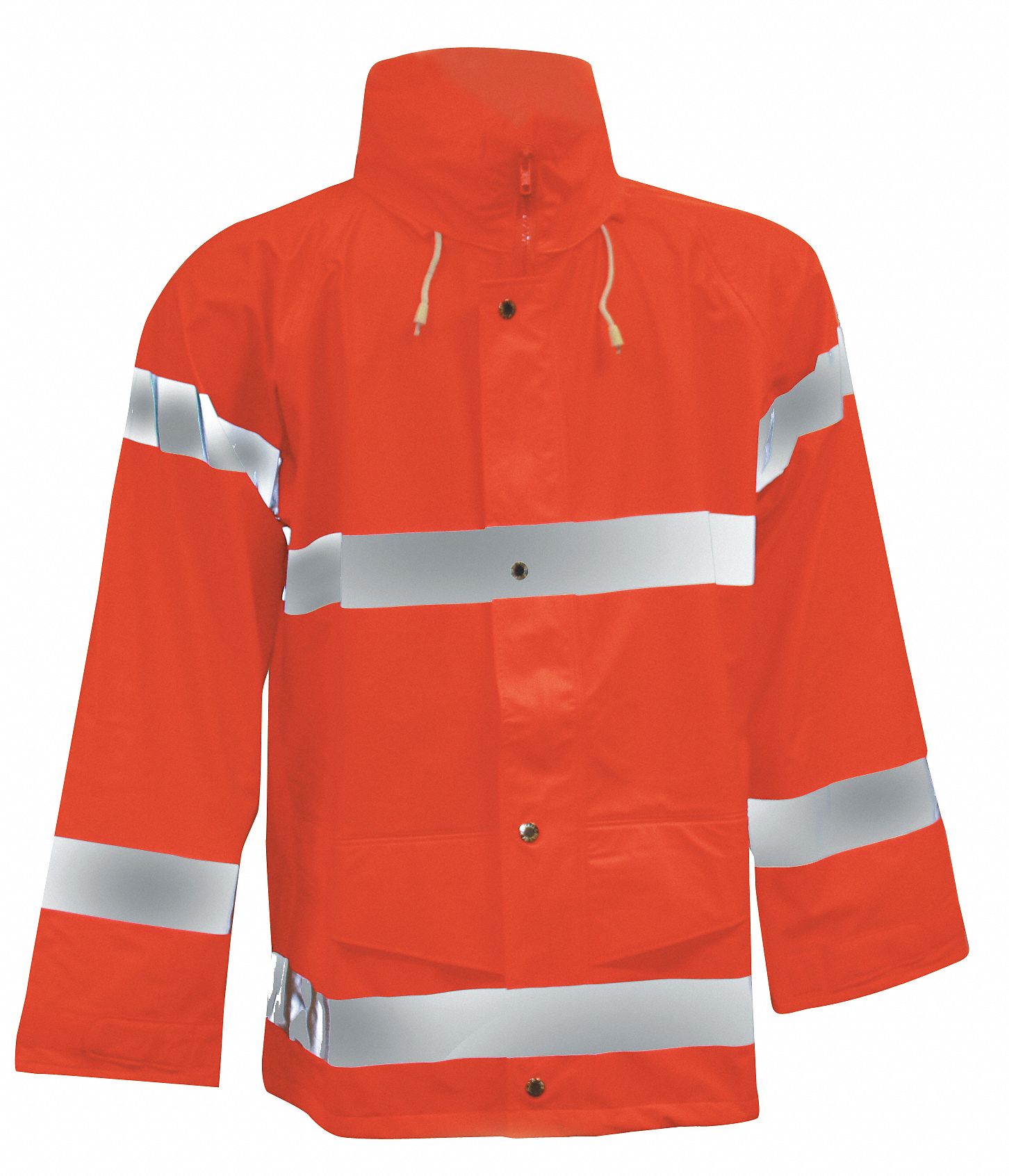 Rain Jacket, Fluorescent Orange, 2XL