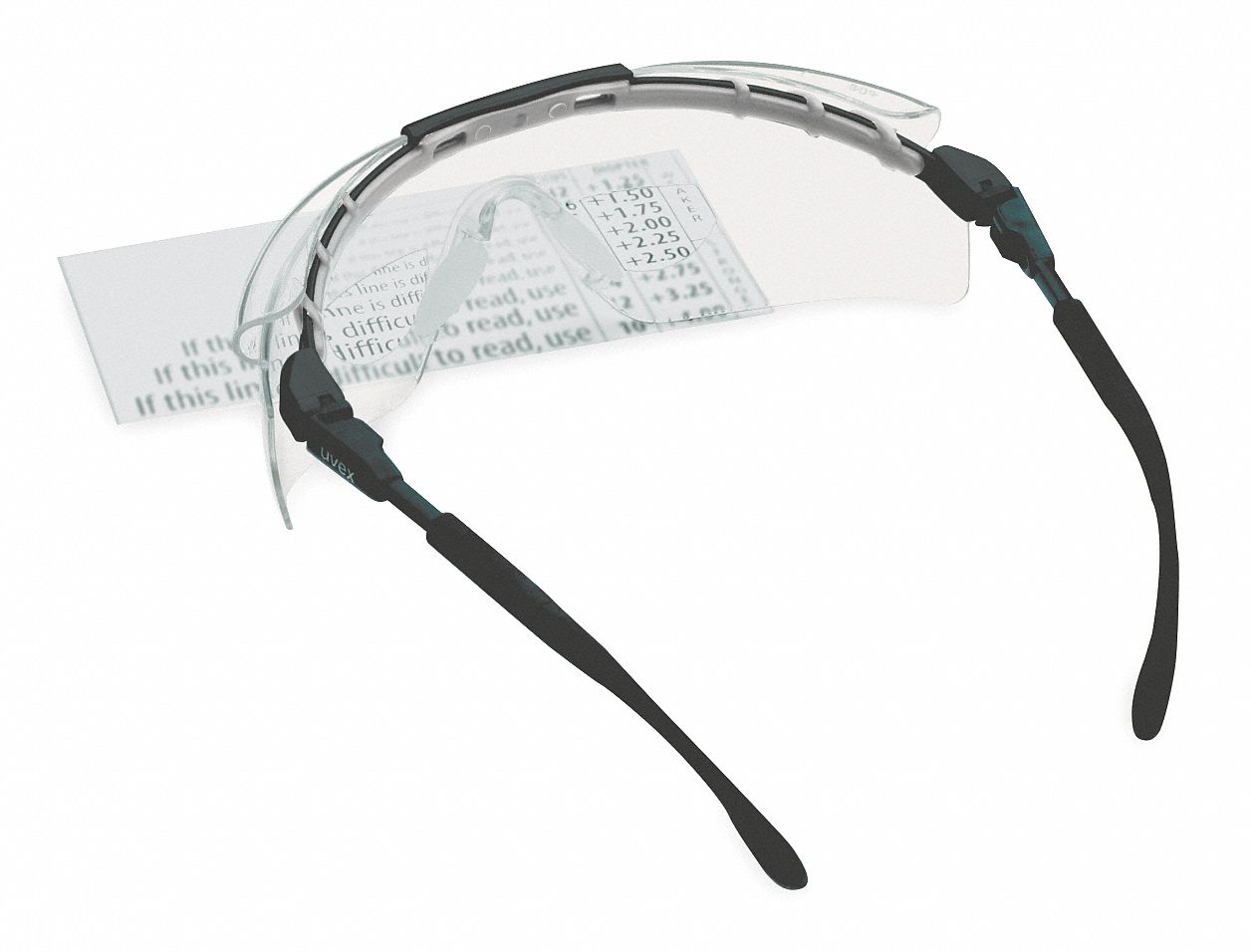 Reading Glasses, +2.0, Clear, Polycarbonate