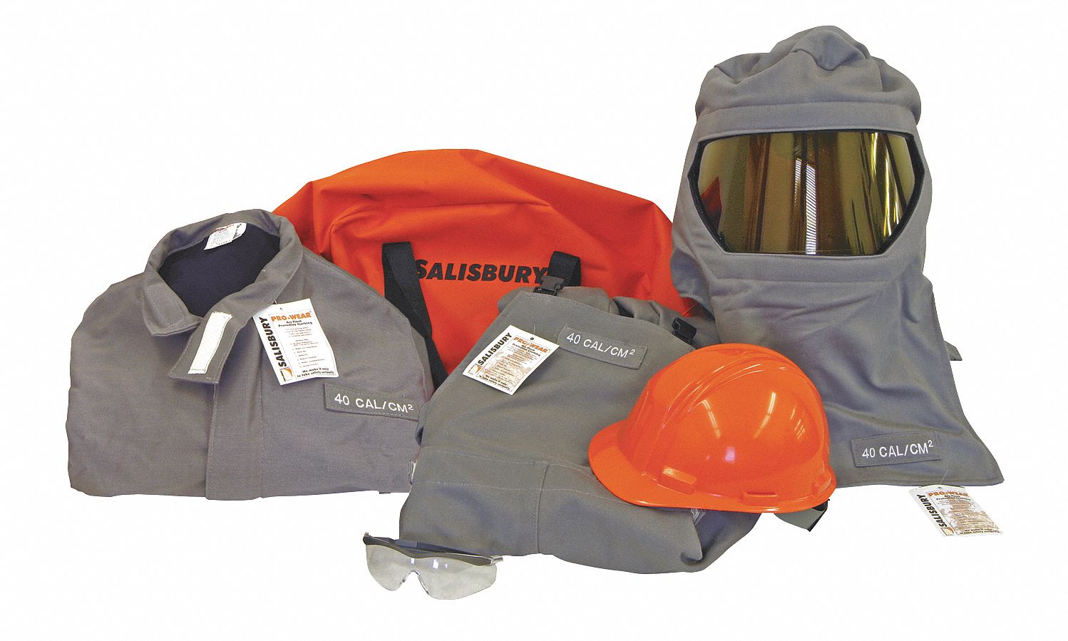 FlameResist Coat/Overall Kit, Gry, XL, HRC4