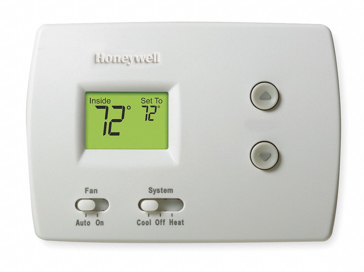 Digital Thermostat, 1H, 1C, Hp, Nonprogram