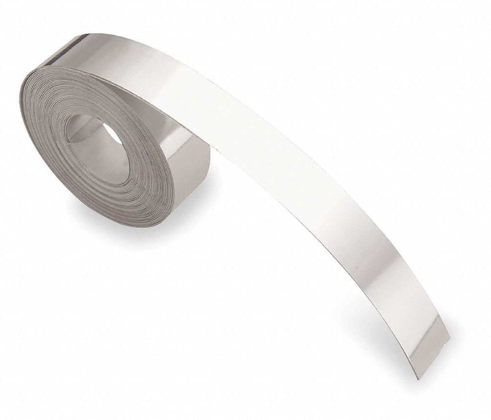 Label Tape Roll, Metallic Silver, 12 ft. L