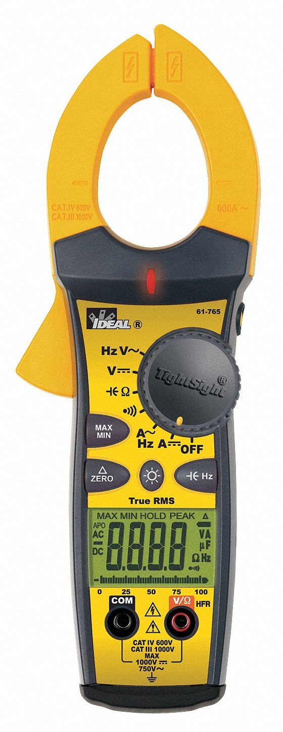 Digital Clamp On Ammeter, 660A