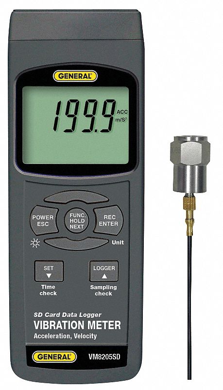 Vibration Meter w/Datalog SD Card