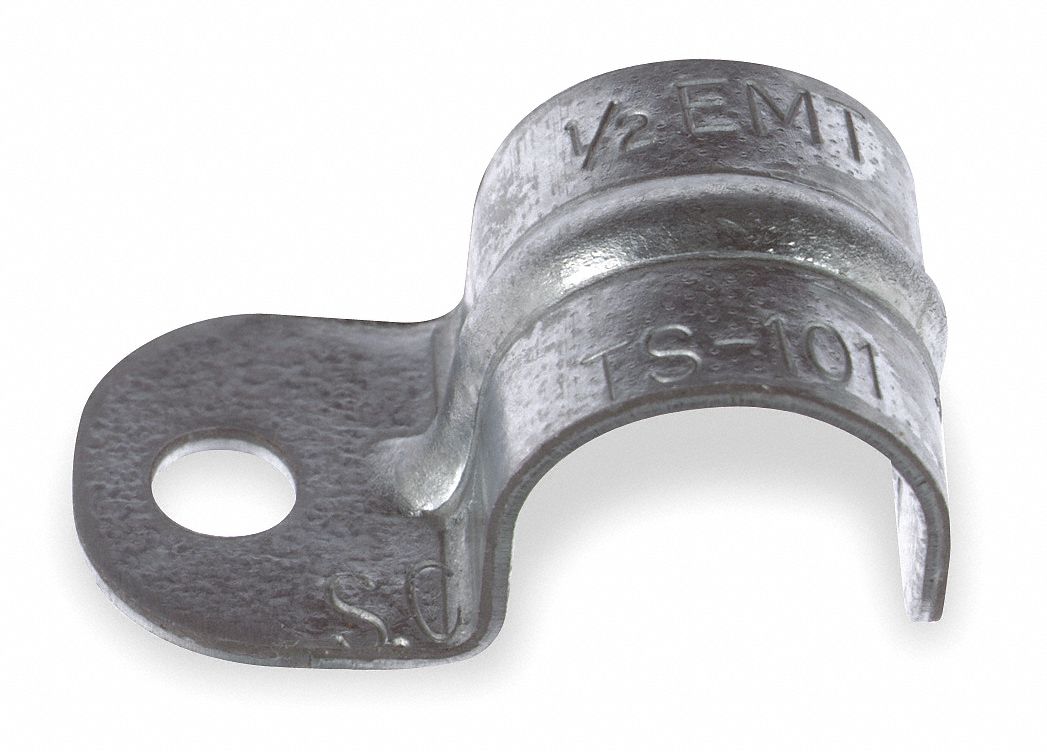 Strap, One Hole, EMT 1/2 In, Pk100