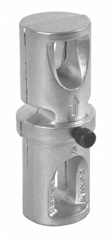Sign Coupler, Cast Iron Slvr
