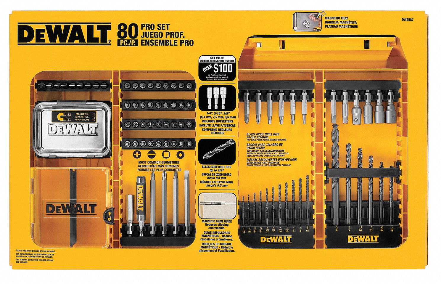 Pro-Drilling And Driving Set, 80 Pcs
