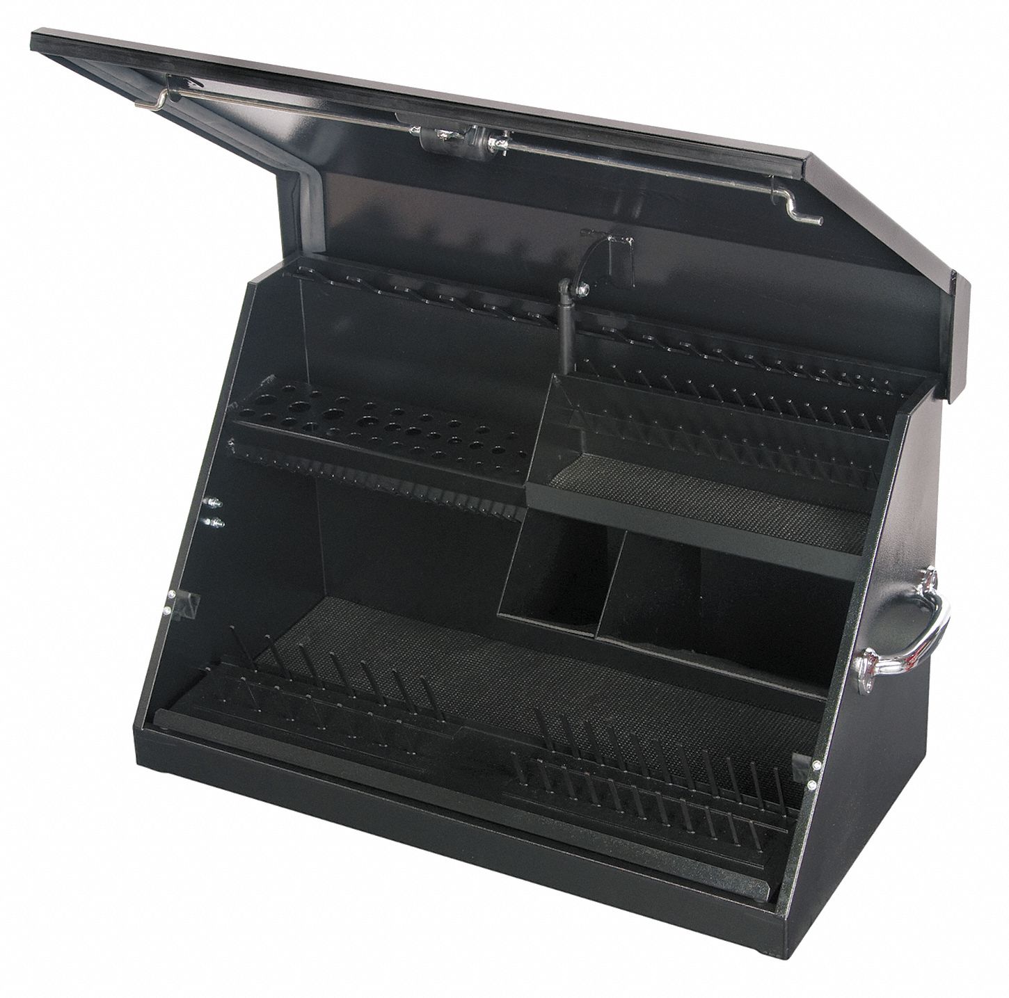 Tool Box, 30 Wx 18-1/8 Hx 15 In D, Stl, Blk