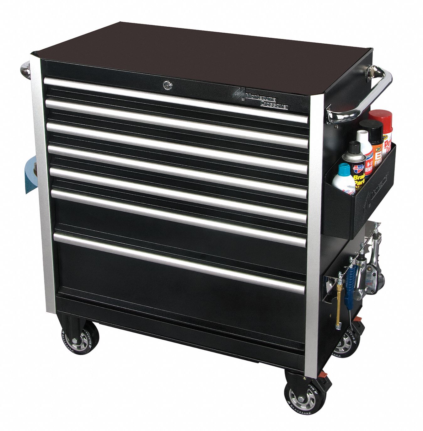 Roller Cabinet, 26 Wx18-3/8 Dx40-3/4H, Blk