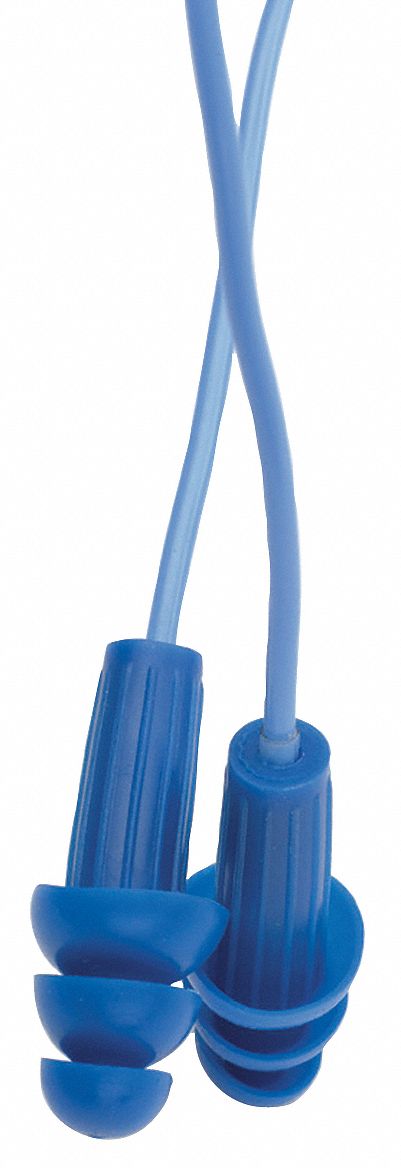 Ear Plugs, 26dB, Corded, Met Det, Univ, PK100