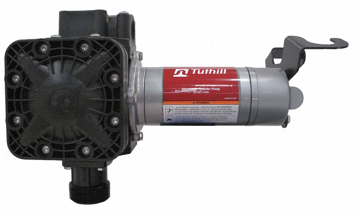 Electric Drum Pump, Diaphragm, 1/4 HP