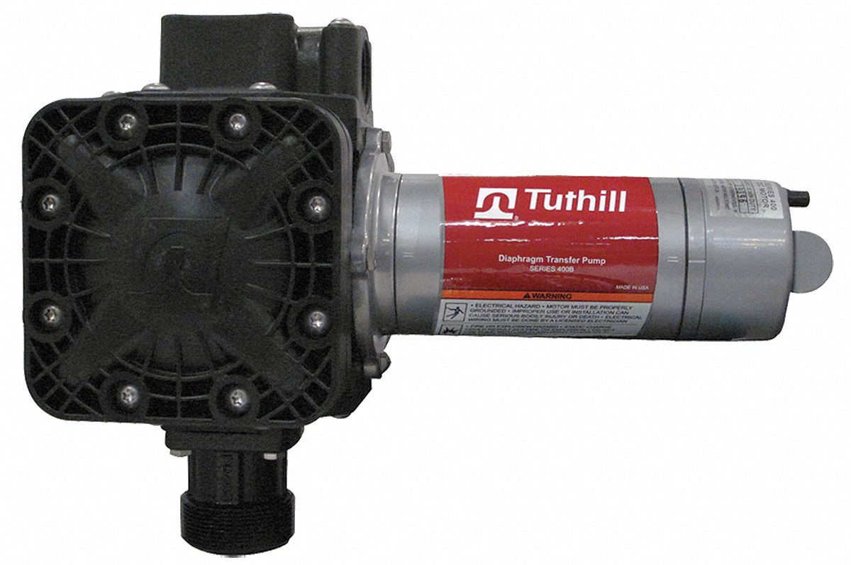 Electric Drum Pump, Diaphragm, 1/4 HP
