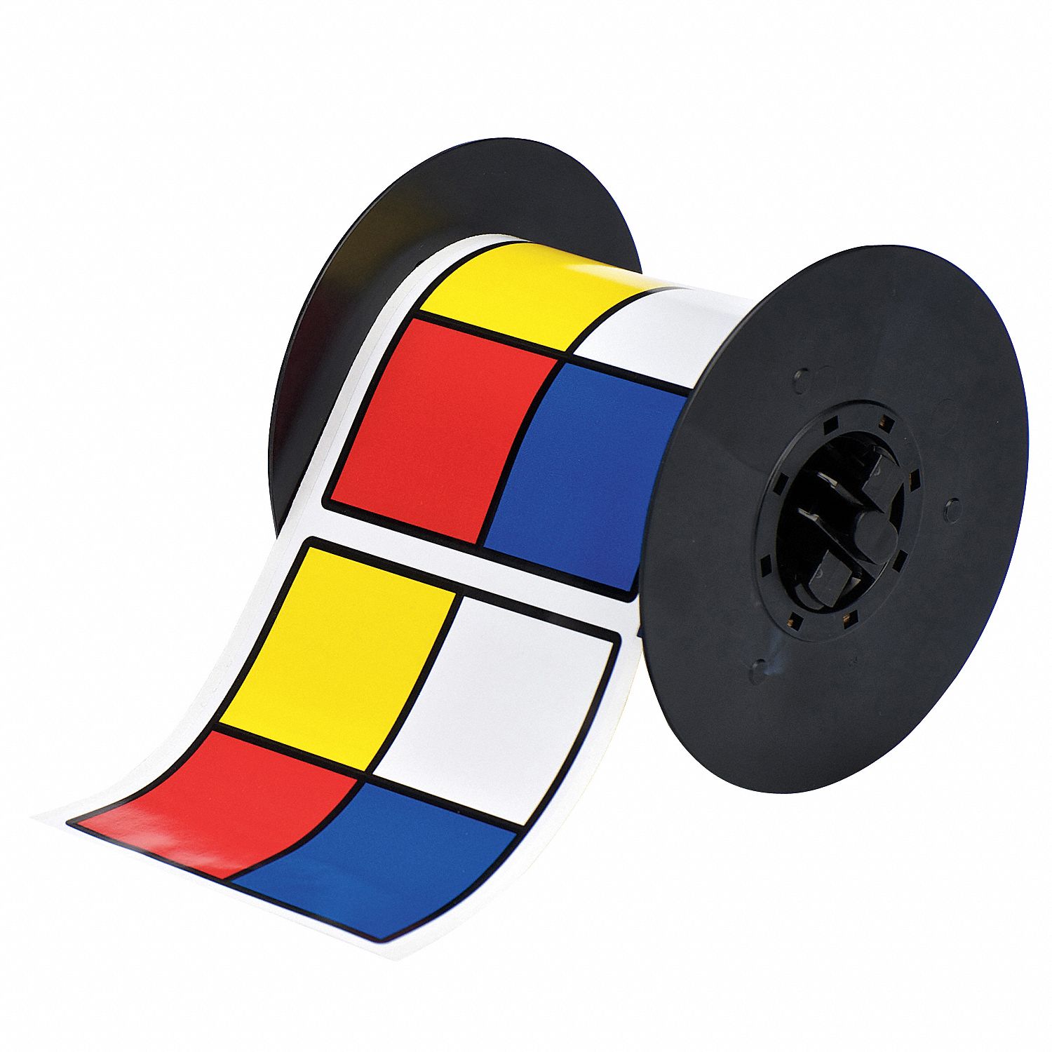RTK Label, Red/Yellow/Blue/White, Vinyl