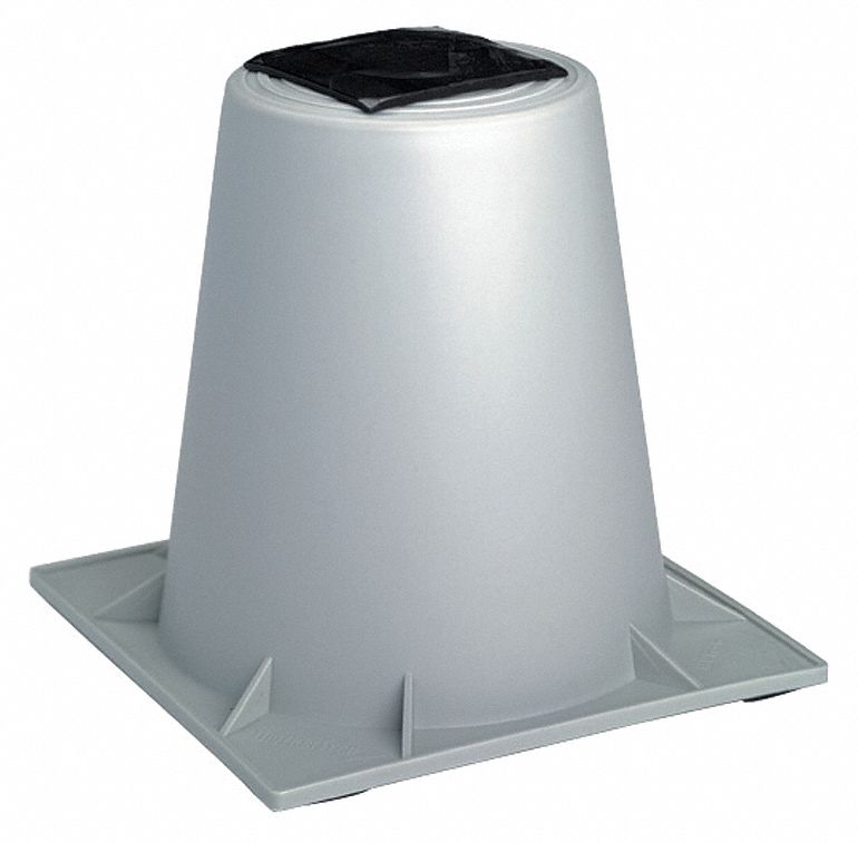 Heat Pump Riser, 6 In., Gray