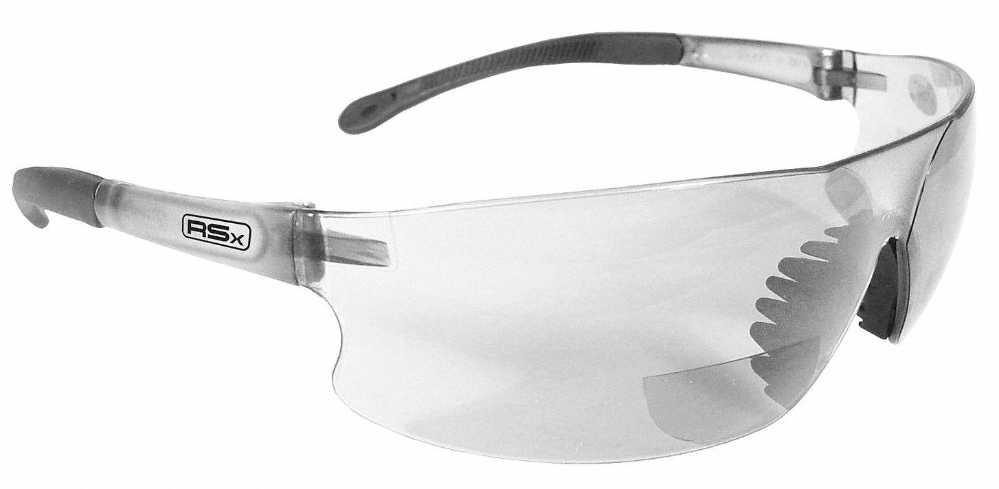 Reading Glasses, +2.0, Clear, Polycarbonate