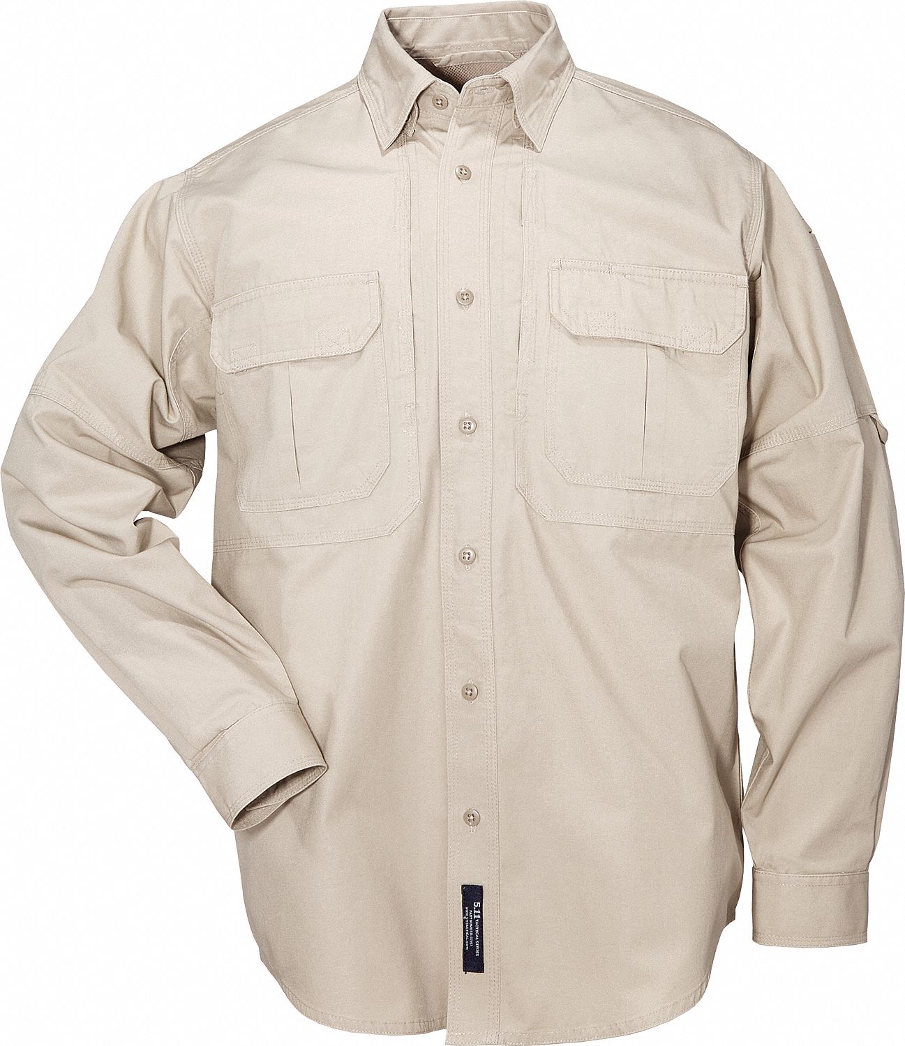 Woven Tactical Shirt, Khaki, S