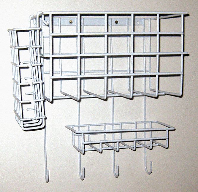 Wall Mount Wire Rack, 10-1/2 In. L
