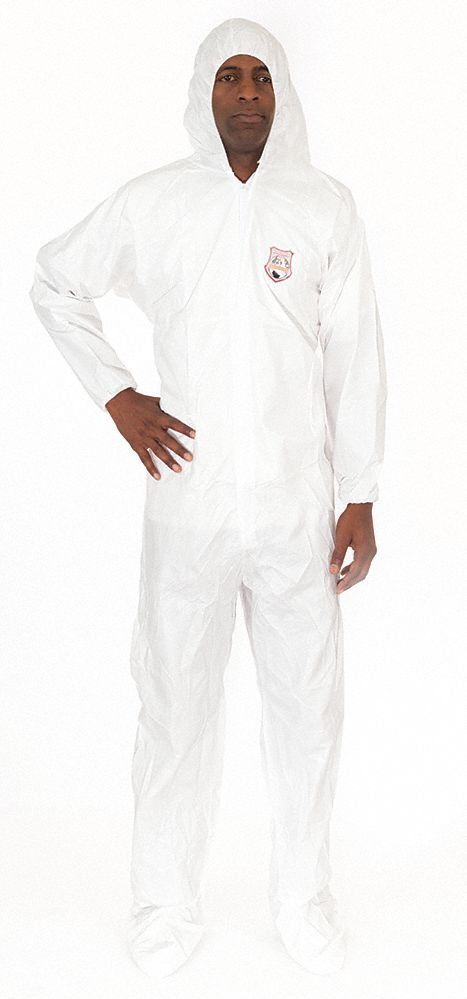Hooded Microguard MP(R), Boots, 2XL, PK 25