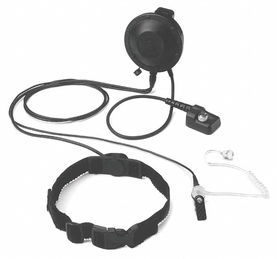 THROAT MICROPHONE WITH PTT