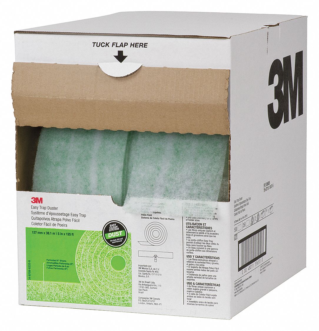 Disposable Dust Cloth, 5 In x 125 Ft, PK 2