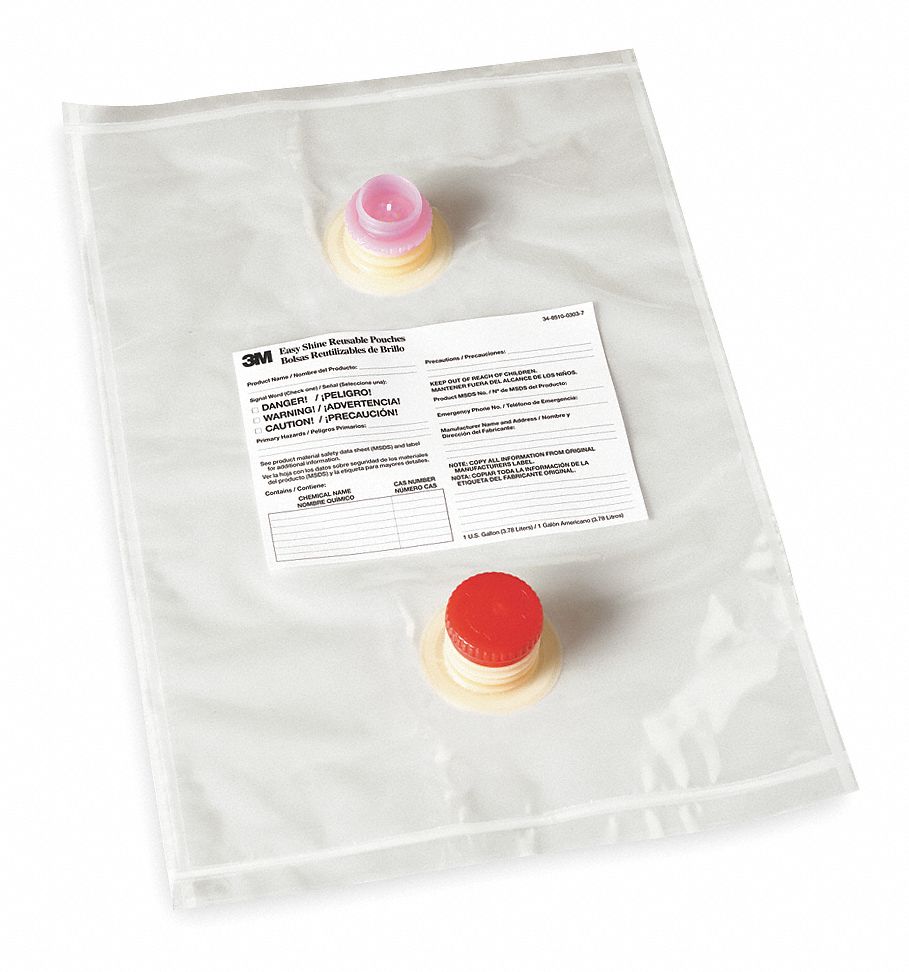 Reusable Pouches, 1 Gal, For 6XU16, PK 5